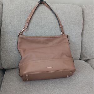 Rebecca Minkof tan leather shoulders bag